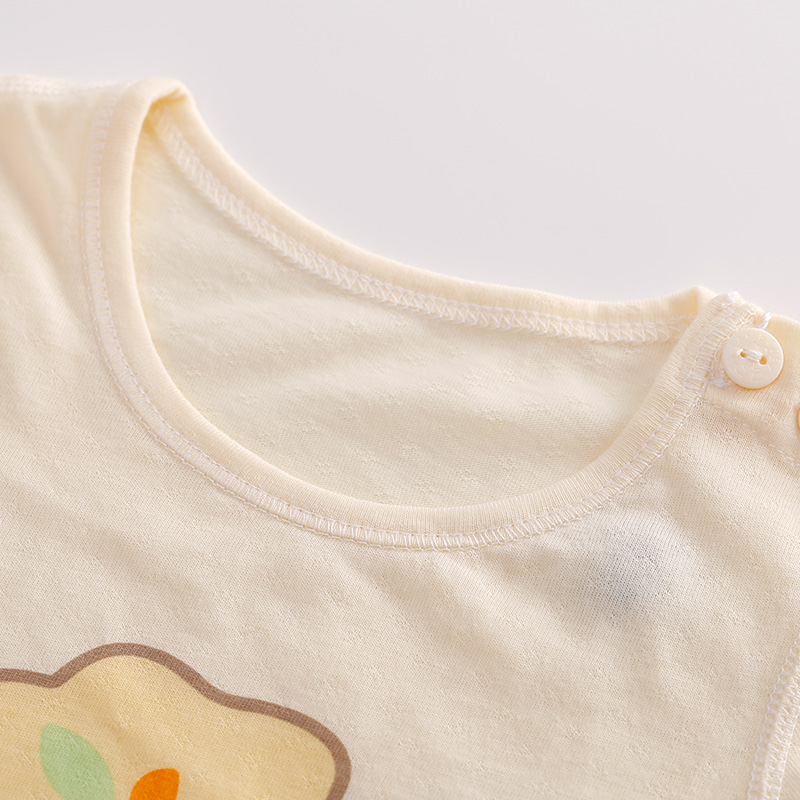三木比迪 宝宝短袖短裤套装婴儿纯棉内衣 儿童内衣短袖套装夏季产品展示图1