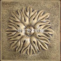 Sandstone stone TV background wall brick Sandstone plate Cultural stone relief resin brick Sandstone imitation copper sun flower