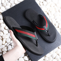 2020 Summer herringbone drag male anti-slip personality cool slippers Mens Korean version Trend fashion outside wearing beach clip foot-dragging