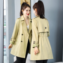Wind coat woman in the middle of spring autumn 2021 new Korean version big code conspiculess and small lady high-end autumn and autumn jacket