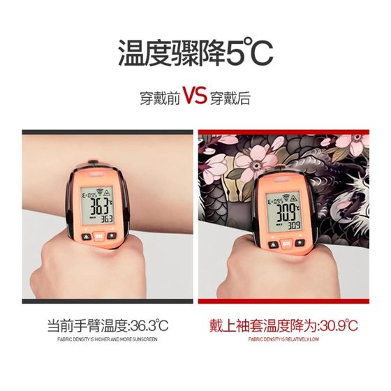 Gaolejie 선 스크린 얼음 소매 남성 여름 통기성 낚시 핸드 슬리브 UV 광선 여성 승마 태양 보호 슬리브 꽃 팔 Gaolejie 선 스크린 얼음 소매 남성 여름 통기성 낚시 핸드 슬리브 UV 광선 여성 승마 태양 보호 슬리브 꽃 팔