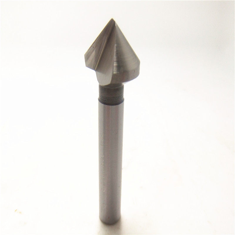 固刃特单刃倒角刀 倒角钻 铣刀锪钻 沉头刀6/8/10/12/14/16/20/60_双