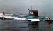 1 700 Chinese Navy 091-class Han-class attack nuclear submarine full-bottom version
