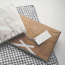 HA limited edition German washed kraft paper carry-on storage bag Travel grooming bag Tide brand hand-held toiletry bag