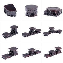 Solid wood carving stone crafts ornaments tree root base solid wood teapot vase multi-meat bonsai shelf base