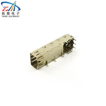 SFP connector fiber socket 1*1SFP shielded hood SFP optical module housing single-mouth housing