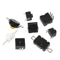 Flashlight button switch patch 234 feet button self-locking switch 12*12mm middle accessories one on and one off