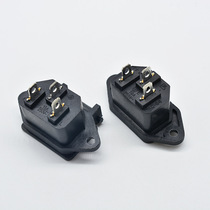 One piece = 10 AC power sockets with ears and waterproof three legs vertical household appliances with screw holes