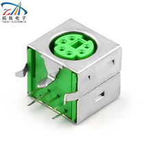 (imported material) Iron shell purple green rubber core S terminals 6-core terminal socket MDC-6-19