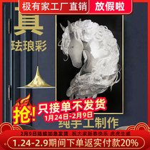 Famous craftsman carves handmade enamel color living room decoration painting porch light luxury mural animal and plant enamel color colored glaze hanging painting