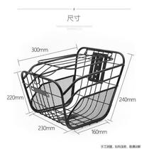 Electric bicycle car basket front car basket battery car basket thick with lid car basket electric car basket