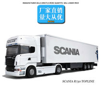 Original 1:50 Scania SCANIAR730 heavy transport trailer truck alloy simulation car model