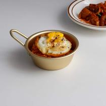 ins small bowl vintage metal with handle Rice bowl side dish bowl cooking vintage metal