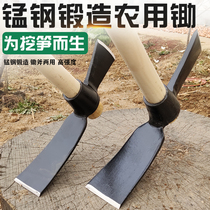 Planing and digging soil Spring hoe digging bamboo shoots Lightweight all-steel thickened agricultural tools Traditional old-fashioned wooden handle ripping tools