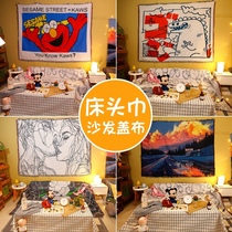 Live background wall Movable photo net red wall hanging cloth Bedroom background cloth Male tide room dormitory wall tapestry