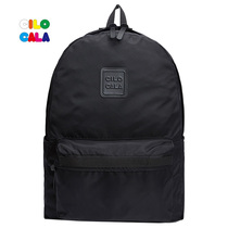 Japanese CILOCALA Tide brand backpack men and women Black Warrior solid color travel backpack ins Korean version of school bag