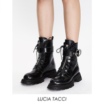 LUCIA TACCI (Zhou Jieqiong Xu Jiaqi same model) original designer cowhide Martin boots short boots womens boots