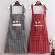 2021 New apron Net red with creative Cotton Fashion foreign style female Korean cute fried vegetable waterproof and oil-proof