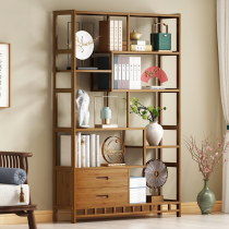 Bogo rack ornaments tea rack Dobao Pavilion solid wood new Chinese display cabinet antique tea rack partition red wine shelf