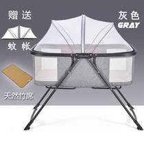 Portable bed crib Pressure-proof multifunctional newborn baby bed bionic mattress foldable