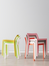Plastic Stool Thickening Home minimalist modern glue Chair Dining Room Nordic Fashion Dining Chair Dining Table Bench