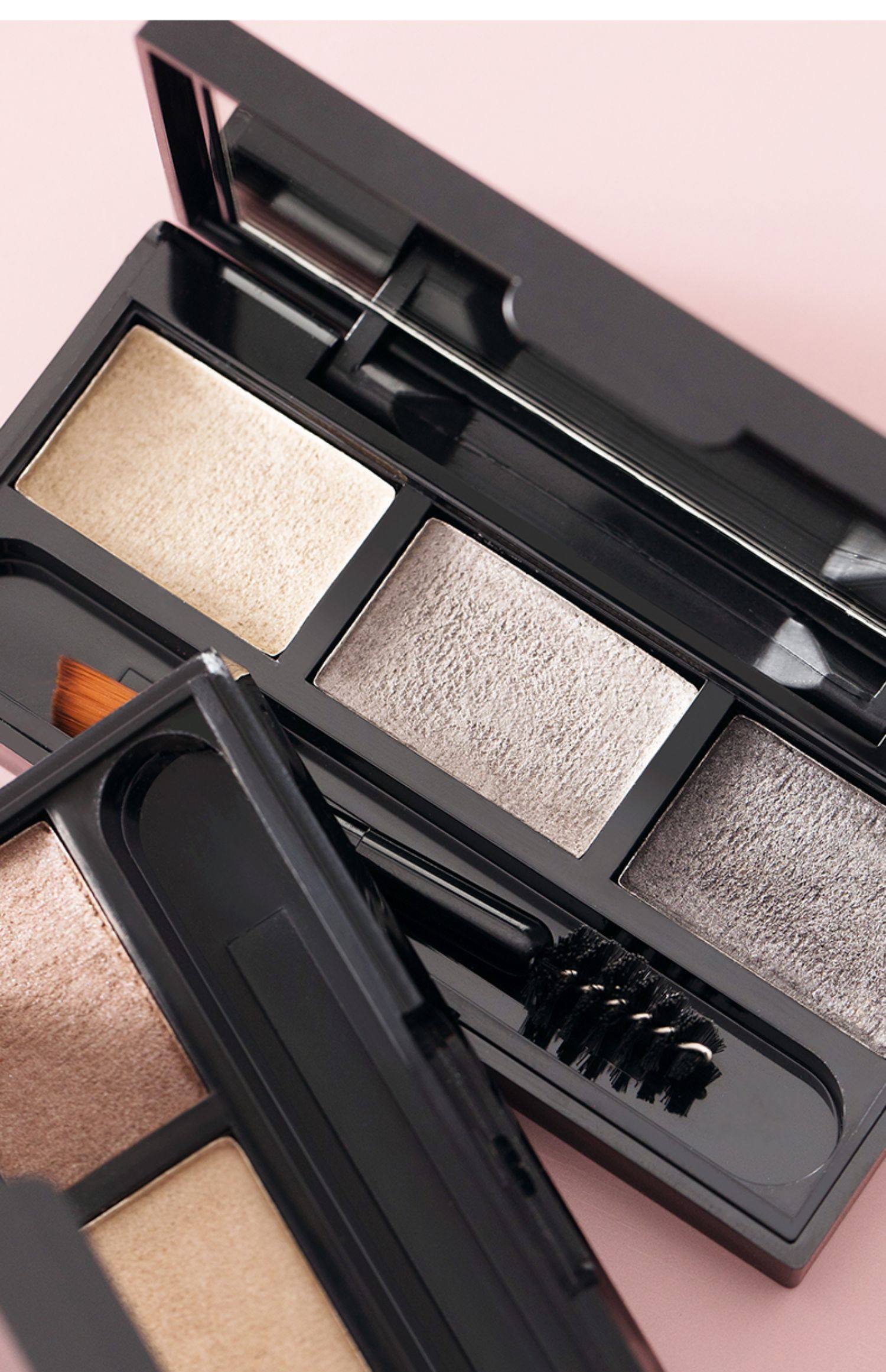 girl2girl立体修容三色眉粉饼鼻影盘女生防水自然防汗不脱色持久_全网