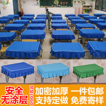 Student tablecloth Blue Desk Cover School Classroom Single 40 × 60 Tablecloth Customized Primary and Secondary School Double Desk Set