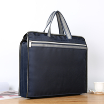 Unte document bag A4 canvas handbag office bag durable business bag men and women Conference publicity bag large capacity