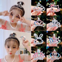 (Four Clothing) Princess Petty Crown Headwear Child Girl Baby King Crown Little Girl Hair Dresser Hairdresser