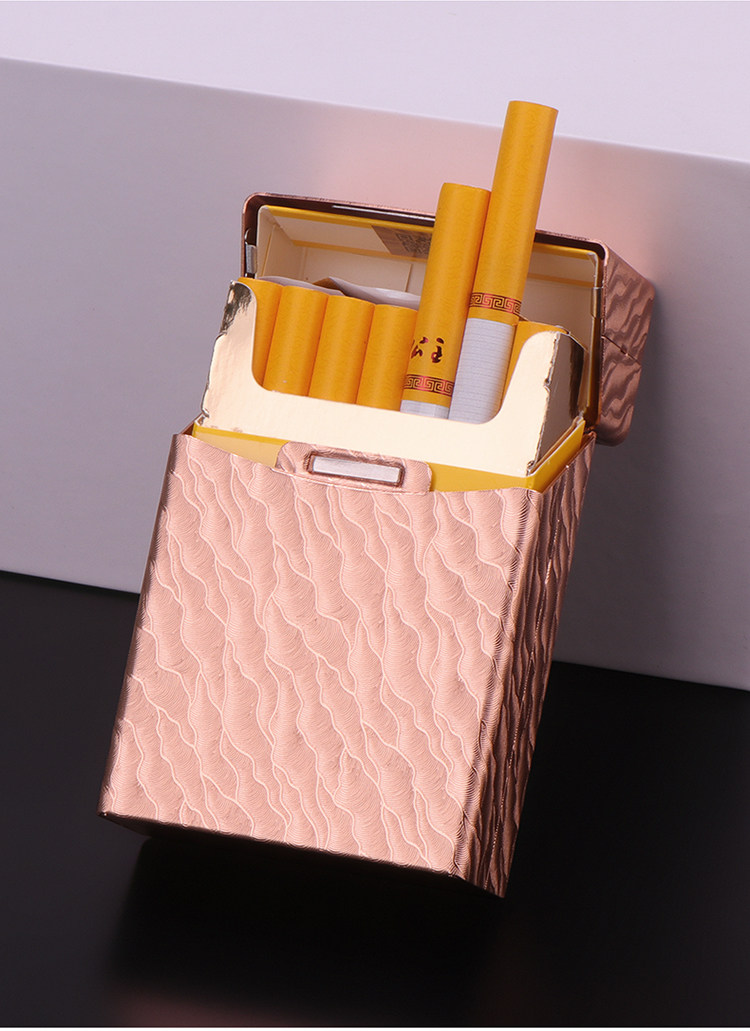 全铝合金烟盒男香烟盒壳20支装便捷软包专用个性防水雕刻烟盒套