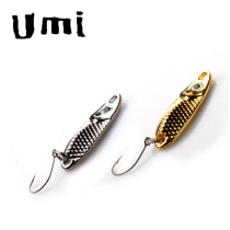 UMI Luabait SPOON Moral sequin Fake Bait Single Hook White Bar Trout Bionic Luja sequin Bait Shells