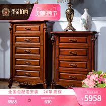 American Countryside Solid Wood Fighting Cabinet Eurostyle Living Room Lockers 45 Chest Of Drawers Bedroom Containing Cabinet Bucket Closet