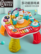 Early education game table for young children multifunctional puzzle baby learning baby toy table 6 months 2 Boys 1-3 years old