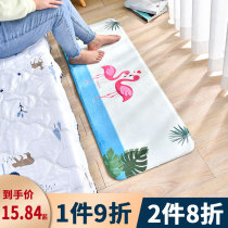 ins Nordic bedside carpet Bedroom girl mat long household living room bedside carpet floor mat rectangular net red