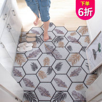 Nordic door mat silk ring foot mat can be cut into the door entrance foyer waterproof dust removal carpet net red doormat