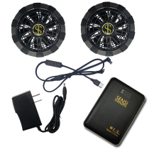 Summer cooling air-conditioning clothing with fan cooling clothing with large air volume with USB four-speed speed regulation full set of special accessories