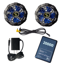 Clothes with fans mens rechargeable air-conditioning clothing summer cooling work large wind brushless refrigeration full set of accessories