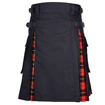 ScoTTiSh MenS KilT TradiTional Plaid BelT PleaTed