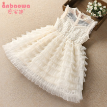 girls' summer dress new foreign style children's summer princess dress fluffy gauze dress summer thin