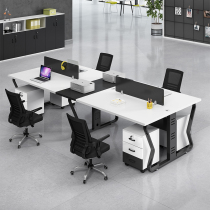 Lengthened desk 1 4 meters 46 staff position is about modern office table screen staff table and chair combination