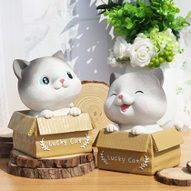 Cat piggy bank birthday gift creative cute net celebrity princess girl girl piggy bank kitten large cartoon