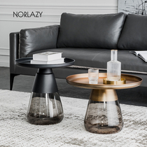 Nordic light luxury designer metal coffee table Modern simple small apartment creative personality Living room sofa edge a few corners