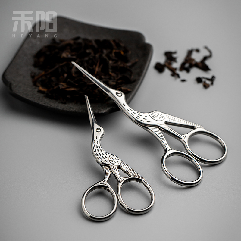 Send Yang retro crane tea tea tea mercifully bag package scissors scissors accessories kung fu tea tea taking with zero