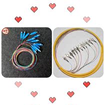 Telecom grade round head fiber 4 6 8 12 Core sc beamshaped tail fiber fc beamtail fiber odf melting fiber disc