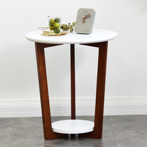 Nordic small round table coffee table corner several sofa side table simple living room small apartment balcony small round table