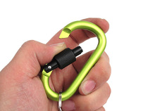 D-type mountaineering buckle with lock D-buckle aluminum alloy quick buckle safety buckle lock nut buckle back bag buckle outdoor buckle