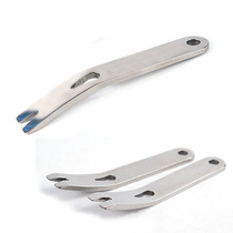 EDC Mini pocket tool stainless steel crowbar crank scraper box opener Winder nail starter keychain