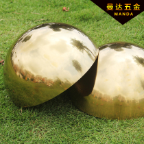 High-quality stainless steel semicircular ball Titanium hemispherical mirror bright metal decoration spherical sealing head body molding