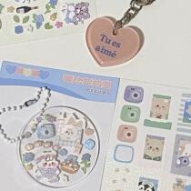 Card round hard card 2022 CUKA DISC ACRYLIC DECORATIVE KEY BUCKLE CUSTOM CHASING STAR SMALL ROUND SHEET PLASTIC SHEET