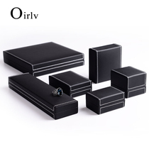 Doboni new car line PU leather jewelry gift box Necklace earrings Stud earrings Bracelet box packing box Black